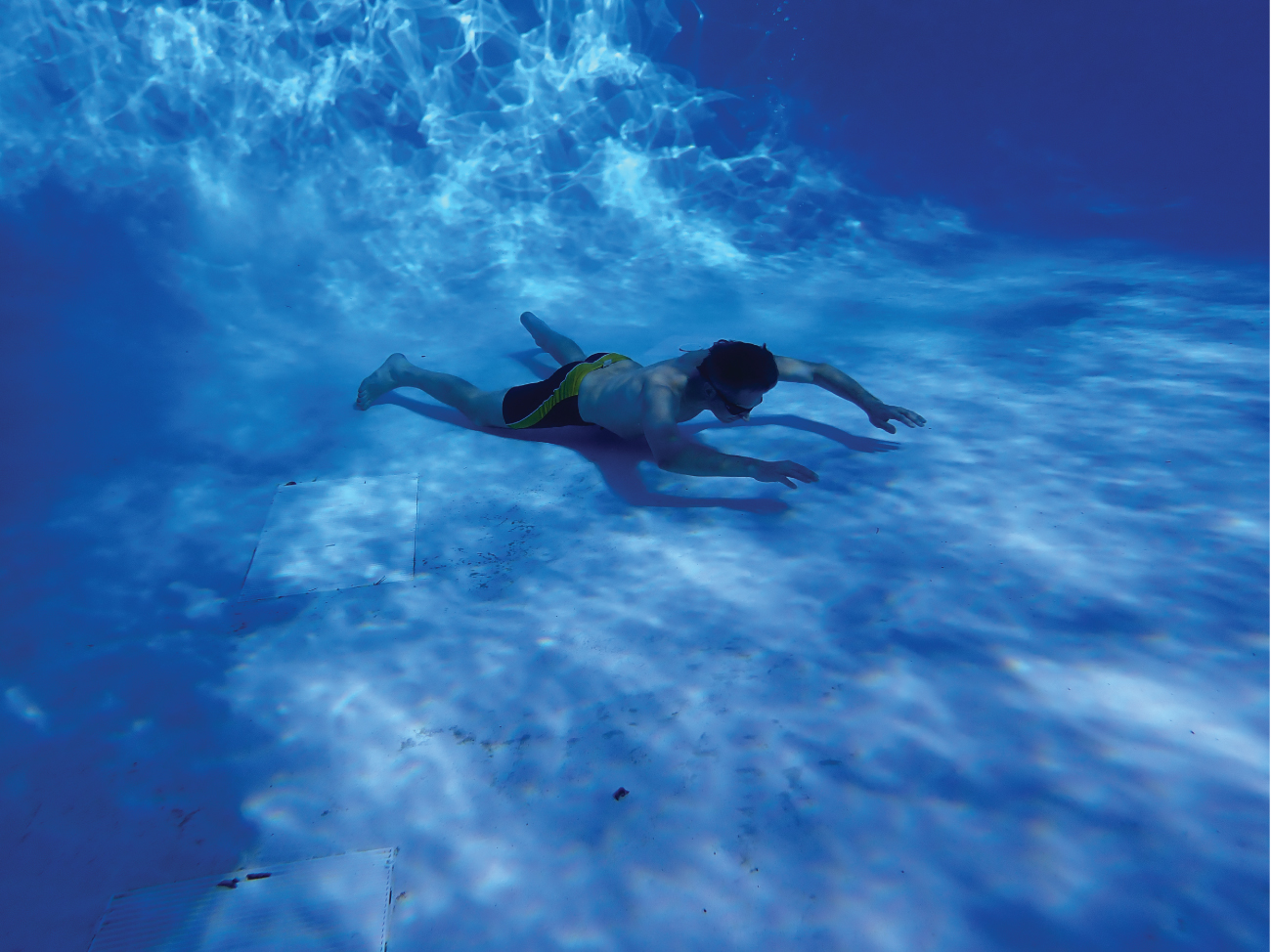 Matthew swimming